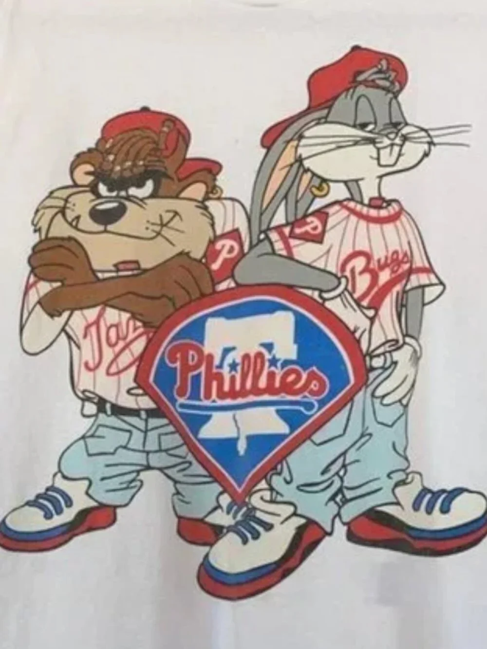 Vintage 90s MLB Philadelphia Phillies Looney Tunes Shirt, Philadelphia Phillies